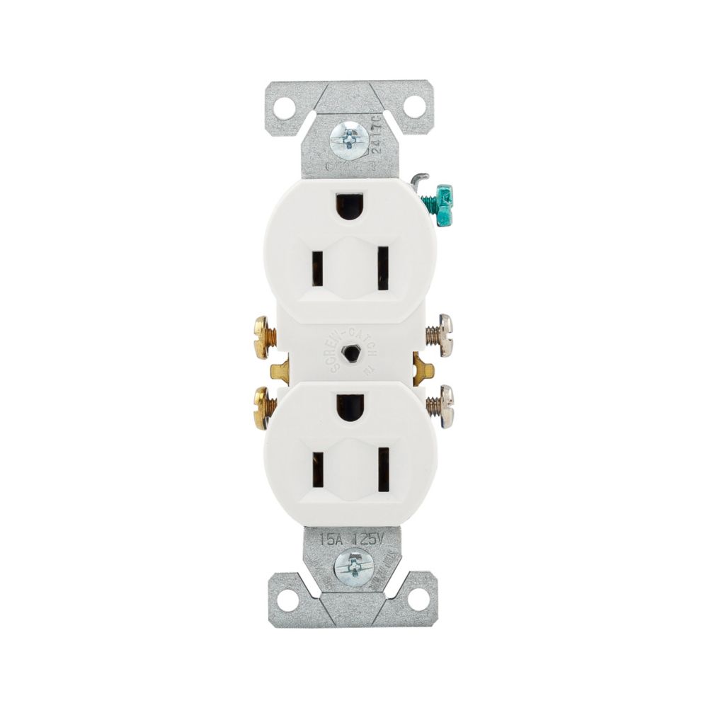 CONTACTO DUPLEX BLANCO 127V 15A