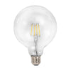 FOCO LED ATENUABLE CON FILAMENTO G125 TRANSPARENTE 4.5W 127V 450LM 27K E27 4DG125LEDF27VT