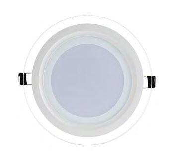 Luminaria Empotrar LED Circular con Bisel de Cristal Corte 160mm 1250lm 85-265v Blanco 18W 40K GALO18W40K