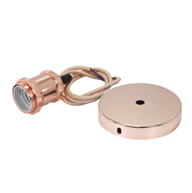 SOCKET COLGANTE DE 1 M (ORO ROSADO) MAX 100W