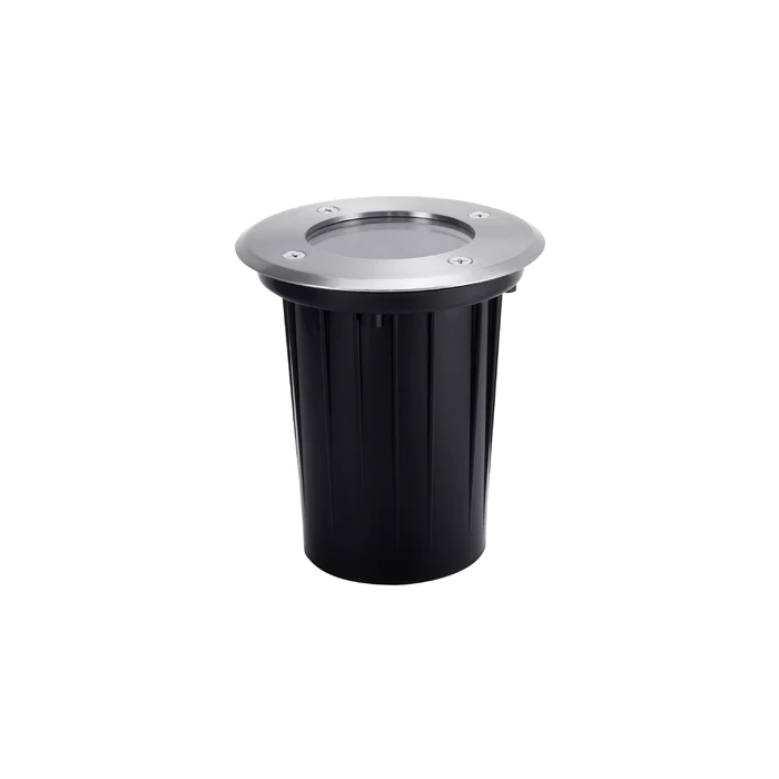 LUMINARIO LED EMPOTRABLE DE PISO PARA EXTERIORES REDONDO CYGNUS 6.5 W 100-240V GU10 BLGR-0701-6.500