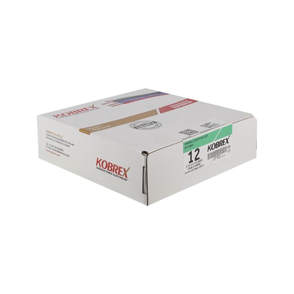CABLE CALIBRE #12 THW VERDE CAJA 100M