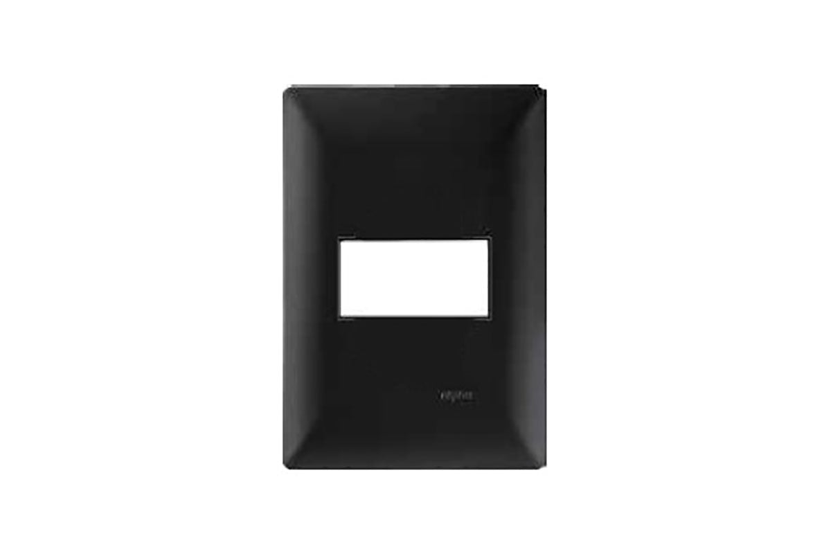 PLACA 1 VENTANA POLICARBONATO BLACK ALPHA