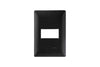 PLACA 1 VENTANA POLICARBONATO BLACK ALPHA