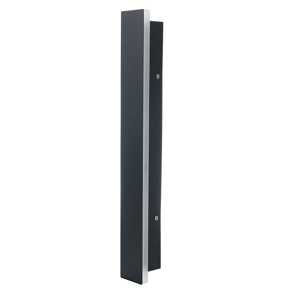 LÁMPARA DE MURO ARBOTANTE TIPO BARRA RECTANGULAR LARGA 20W 30K LUZ CÁLIDA BOOMER WA210423 BIG BLACK LINE