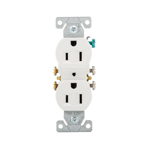 CONTACTO DUPLEX BLANCO 127V 15A