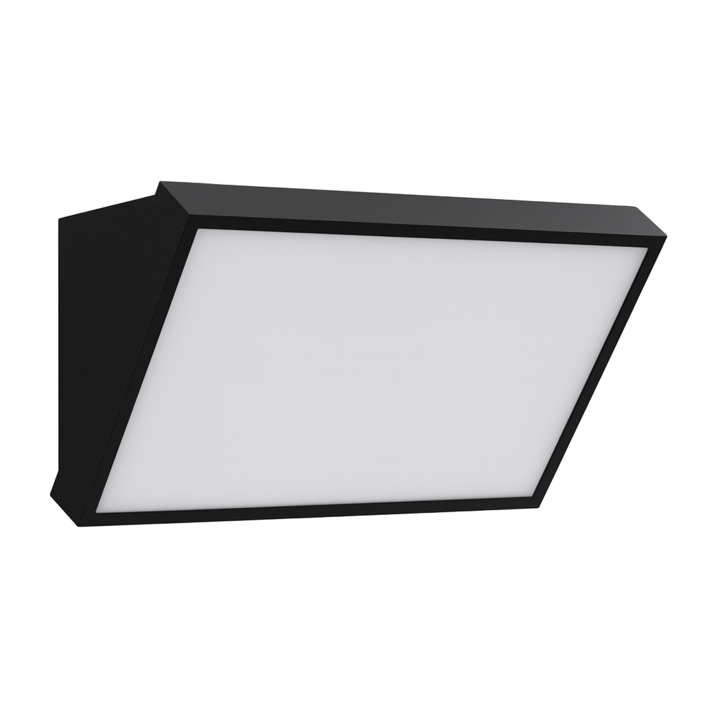 LÁMPARA MURO WALLPACK EXTERIOR NEGRO 20W 1600LM CCT MULTI TEMPERATURA LUMMI 1138