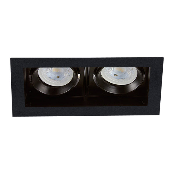 LUMINARIO LED EMPOTRADO PARA INTERIORES DE TECHO NEGRO ATLAS II 14W 100-240V GX5.3/GU10 120YD4002MVN