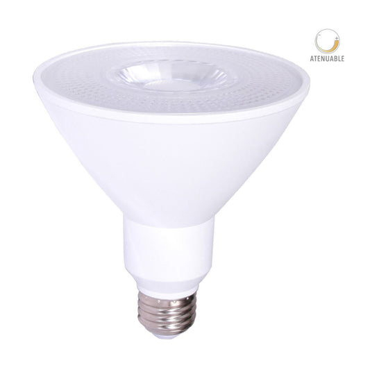 FOCO LÁMPARA LED PAR LUZ FRÍA ATENUABLE 15W 127V 1200LM 65K E27 15DPAR38LED65V40