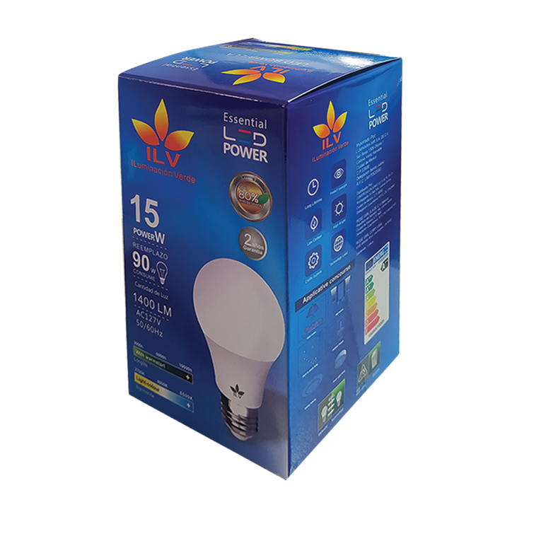 FOCO LED BULBO 15W LUZ FRIA