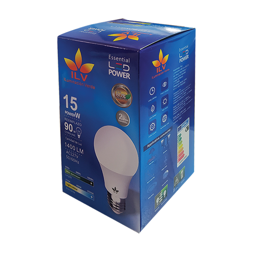 FOCO LED BULBO 15W LUZ FRIA