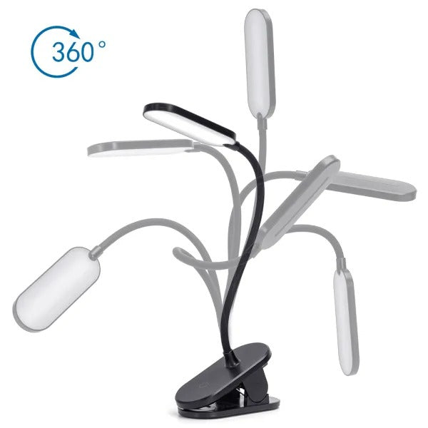 LÁMPARA DE LECTURA ESCRITORIO CLIP 2.5W 40K LUZ NEUTRA ATENUABLE AIGOSTAR 685498