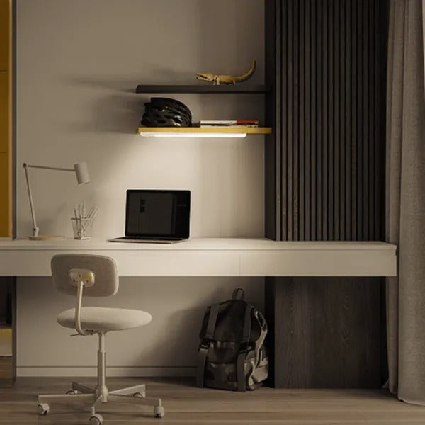 LÁMPARA RECARGABLE LED SLIM 1.5W 40K LUZ NEUTRA SENSOR DE MOVIMIENTO AIGOSTAR 685474 PARA MUEBLES, COCINA, CLOSETS, ETC