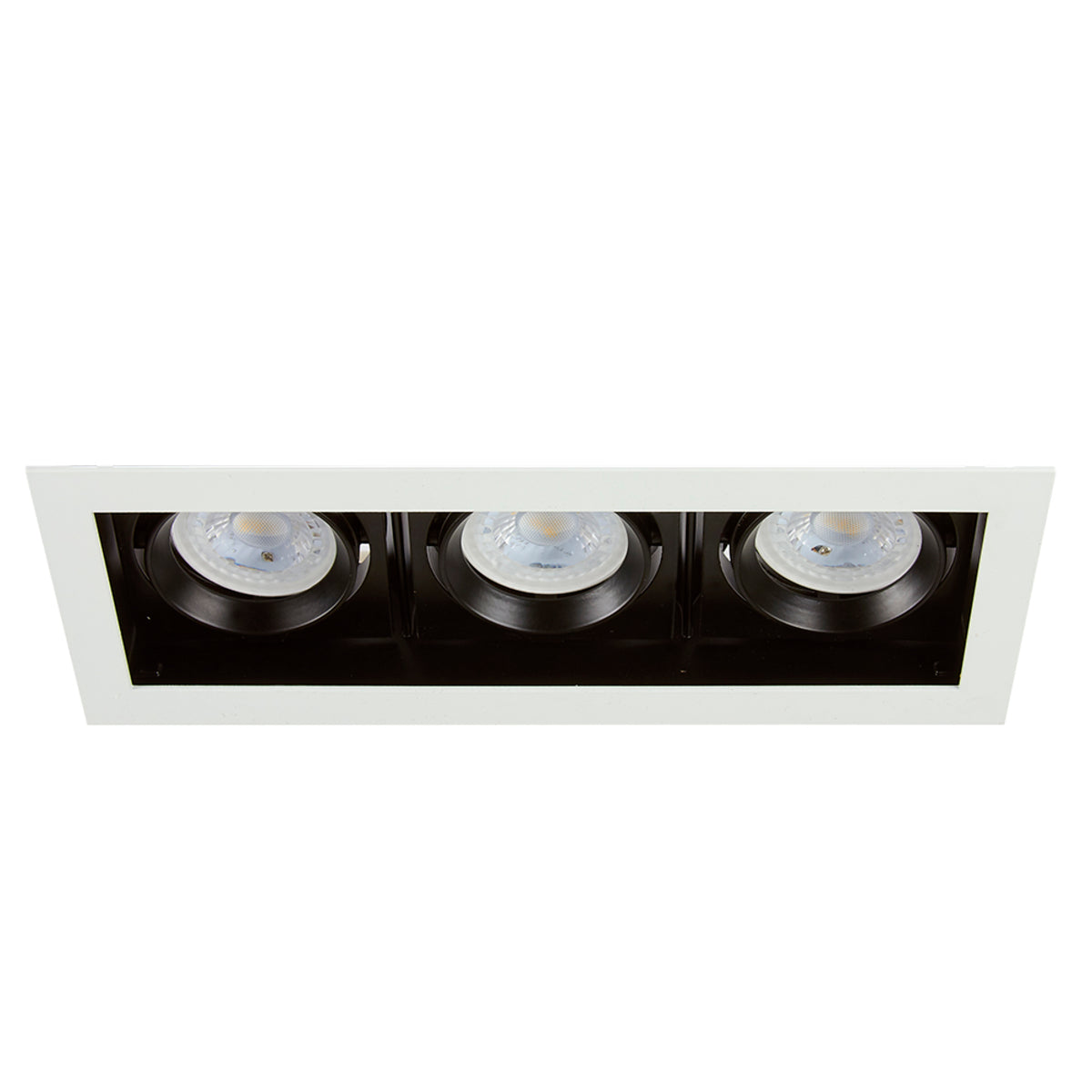 LUMINARIO LED EMPOTRADO PARA INTERIORES BLANCO 21W 100-240V  GX5.3/GU10 X3 180YD4003MVB