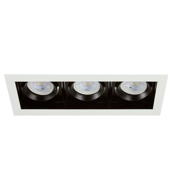 LUMINARIO LED EMPOTRADO PARA INTERIORES BLANCO 21W 100-240V  GX5.3/GU10 X3 180YD4003MVB