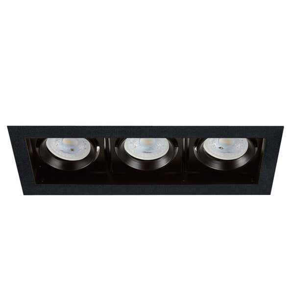 LUMINARIO EMPOTRADO DE ACENTO EMPOTRADO NEGRO ATLAS III 21W 100-240V GX5.3/GU10X2 180YD4003MVN