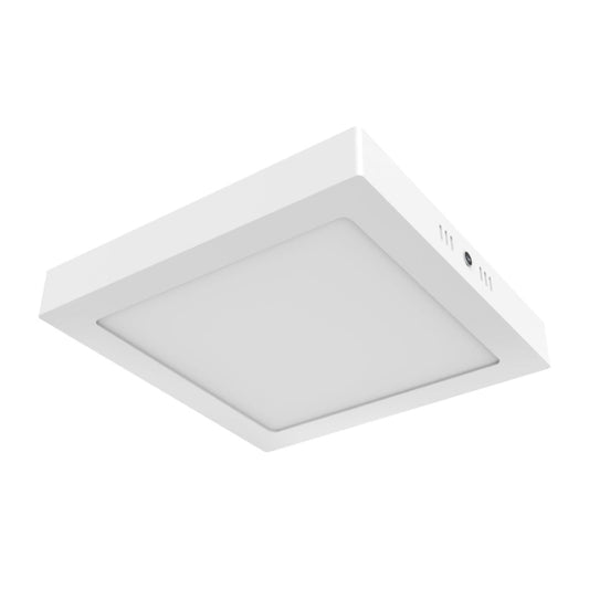 PLAFON LED CUADRADO PARA INTERIORES DE SOBREPONER EN TECHO ALGEDI III BLANCO 18W  100-240V 1200LM 30K 18PTLLEDC30MVB