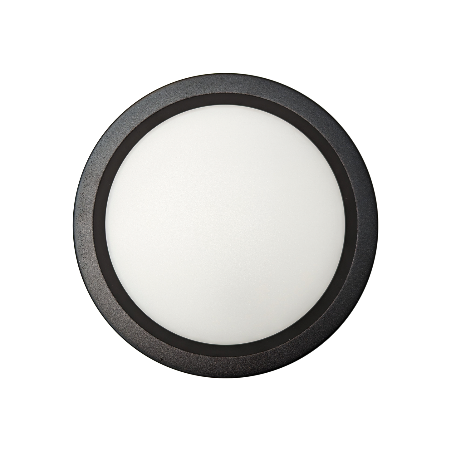 LUMINARIA TIPO PANEL SOBREPONER CIRCULAR NEGRO 18W 30K LUZ CÁLIDA WINLED WDE-006 CARCAZA NEGRA