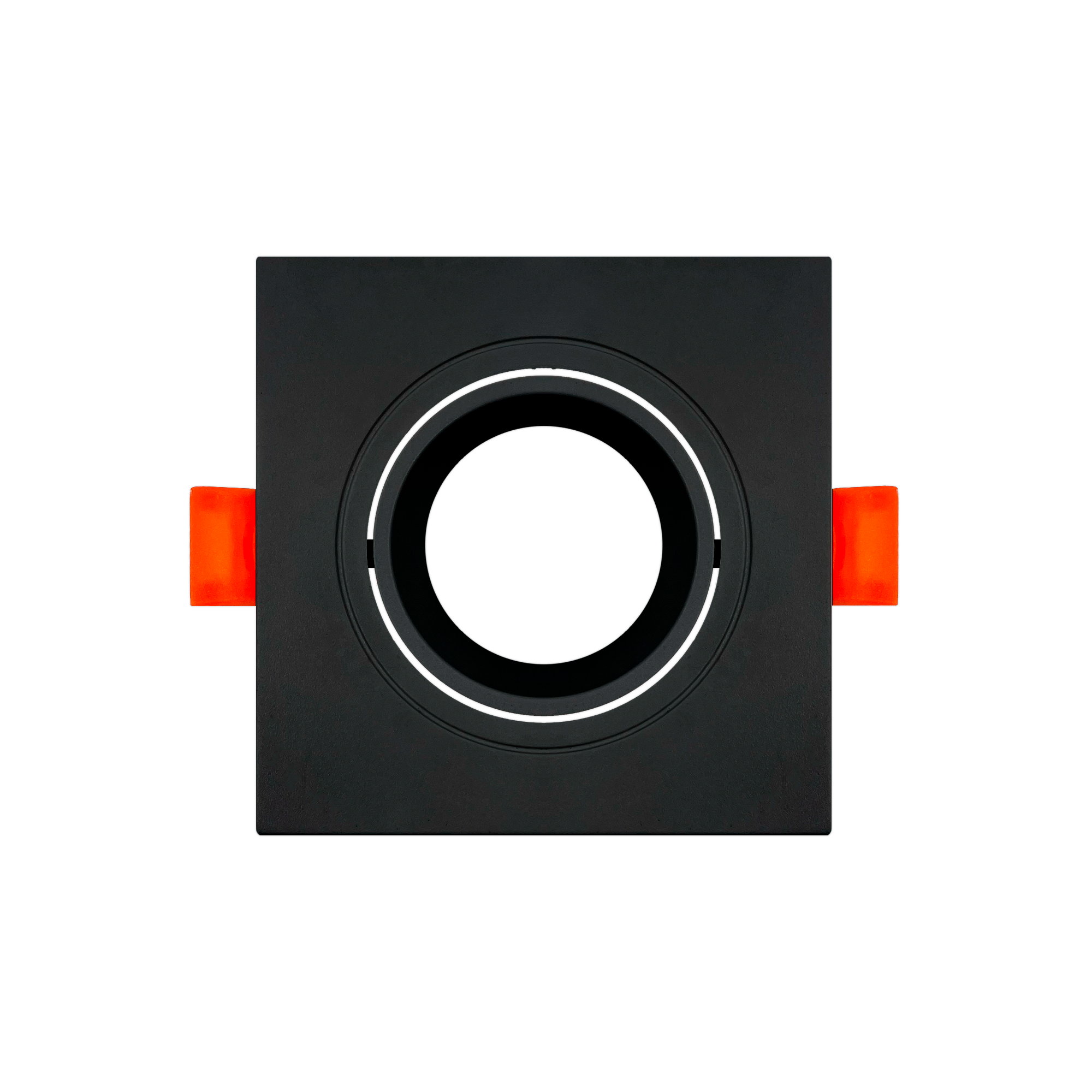 SPOT DOWN LIGHT CUADRADO DIRIGIBLE NEGRO BASE GU5.3 (PHILCO) 57278 EMPOTRABLE PARA FOCO MR16 (SE VENDE POR SEPARADO)