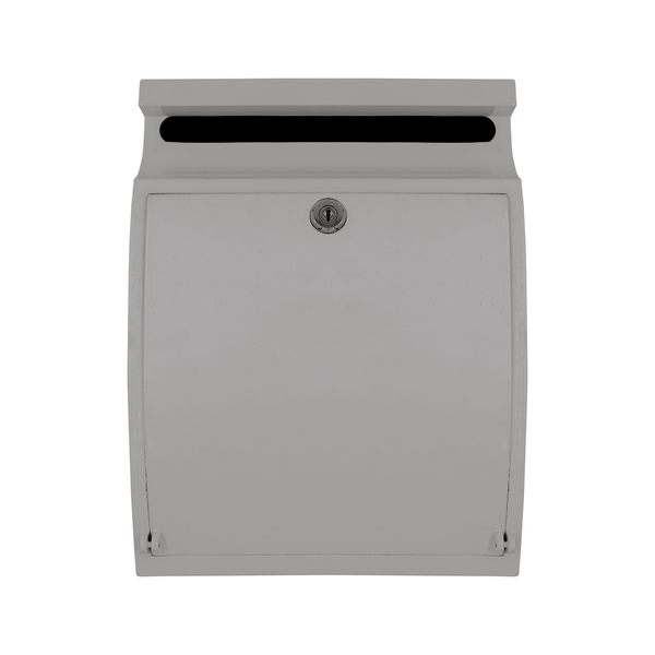 BUZON CONTEMPORáNEO MODELO JAPONES RESIDENCIAL COLOR PLATEADO SILVER