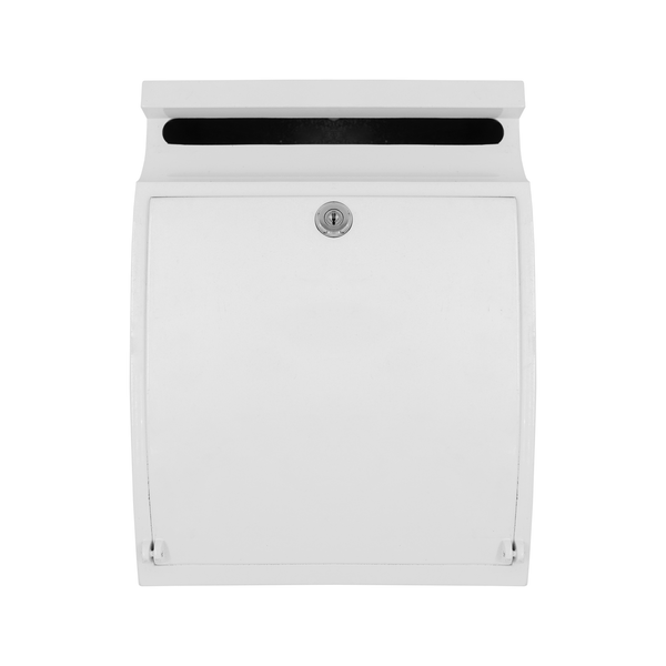BUZON CONTEMPORáNEO MODELO JAPONES RESIDENCIAL COLOR BLANCO DE ALUMINIO