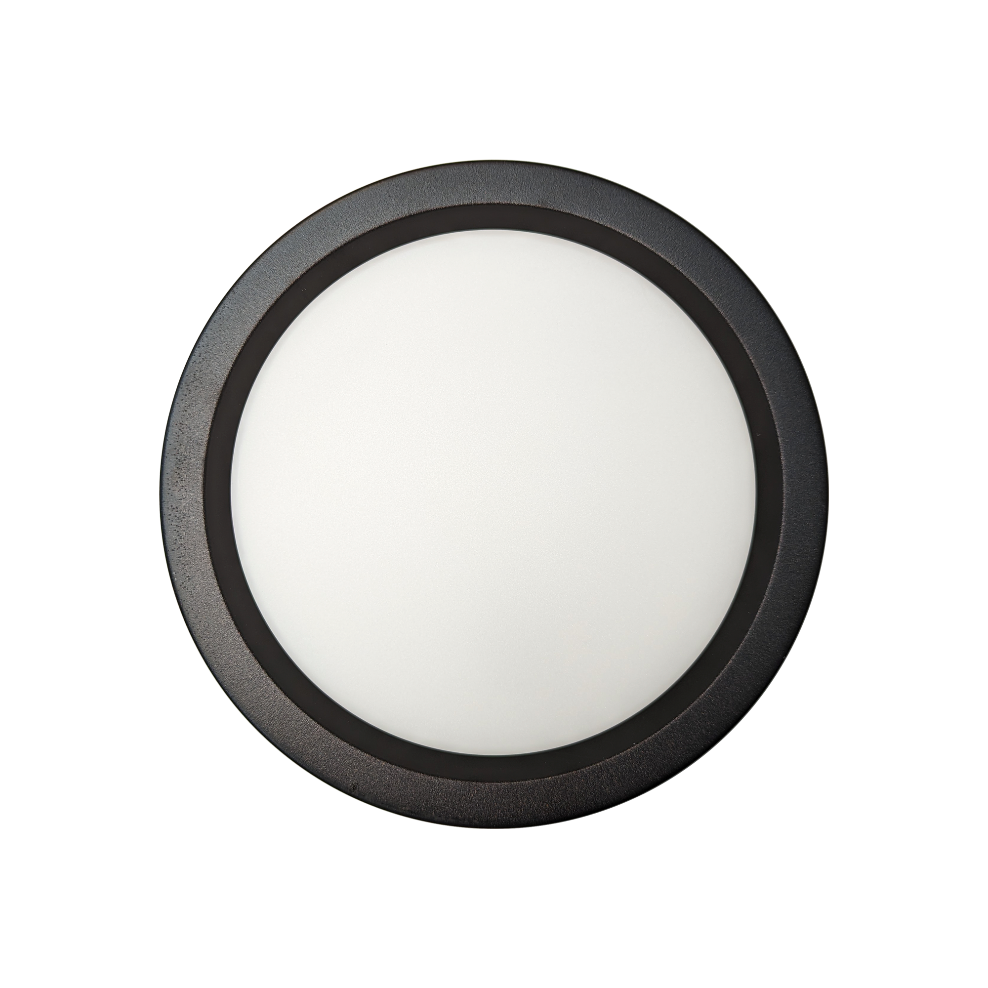 LUMINARIA TIPO PANEL SOBREPONER TECHO CIRCULAR NEGRO 6W LUZ CALIDA 3000K 90-260V WINLED WDE-002 FAT