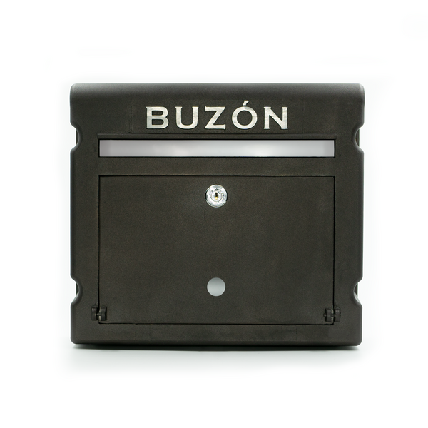 BUZON CONTEMPORáNEO MODELO ALEMAN INOX RESIDENCIAL CAFE CHOCOLATE