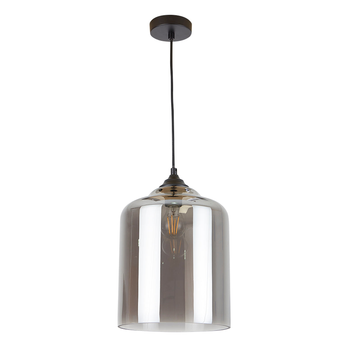 CANDIL APODIS CRISTAL HUMO SUSPENDIDO S/L 8.5W 100-240V E27 20CTL8183MVCH