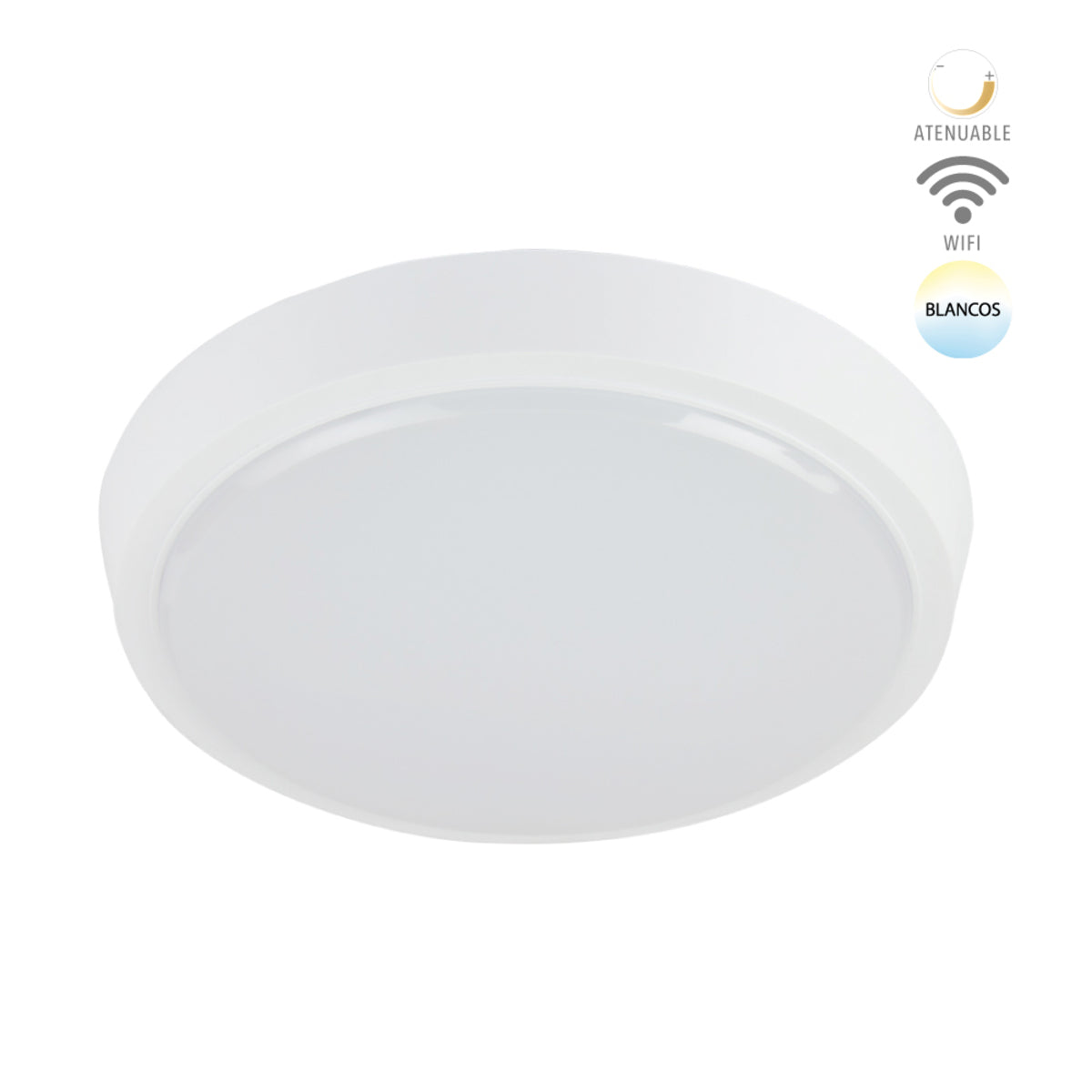 LAMPARA DE TECHO PARA SOBREPONER INT LED 20W 100-240V 20PTLLED1020MVBTCW 20PTLLED1020MVBTCW