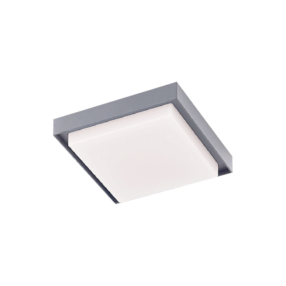 PLAFON LED PARA INTERIORES/EXTERIORES DE SOBREPONER EN TECHO OKAB II GRIS 24W 127V 1400LM 30K 24PTLLED1132CV30G