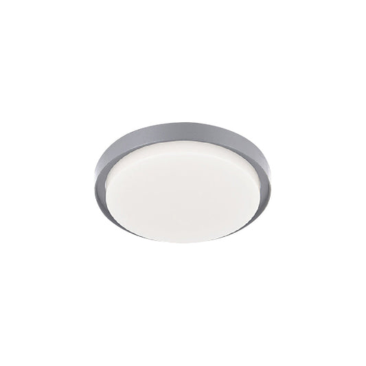 PLAFON LED REDONDO PARA INTERIORES/EXTERIORES DE SOBREPONER EN TECHO NENQUE II GRIS 24W 127V 1490LM 30K 24PTLLED1132RV30G