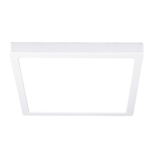 PLAFON LED CUADRADO PARA INTERIORES DE SOBREPONER EN TECHO ALGEDI IV BLANCO 24W 100-240V 1600LM 30K 24PTLLEDC30MVB