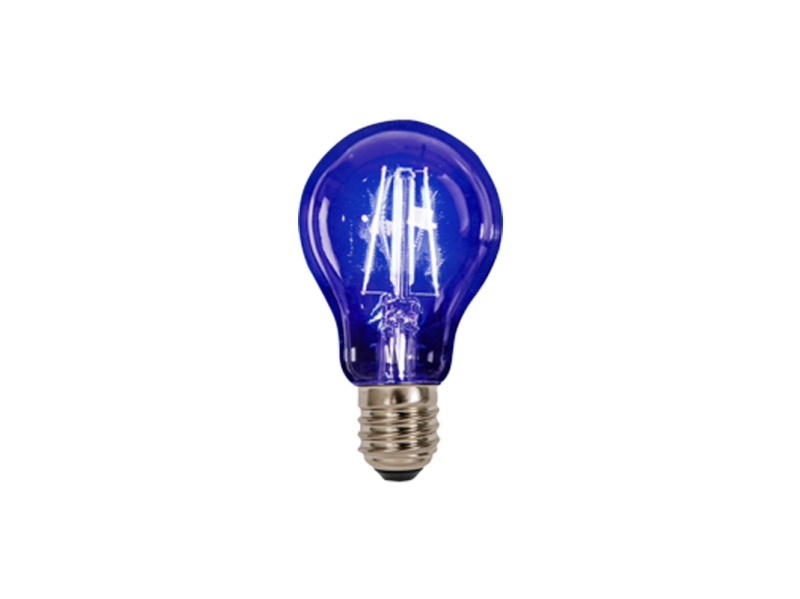 FOCO RETRO FILAMENTO LED  A19 AZUL