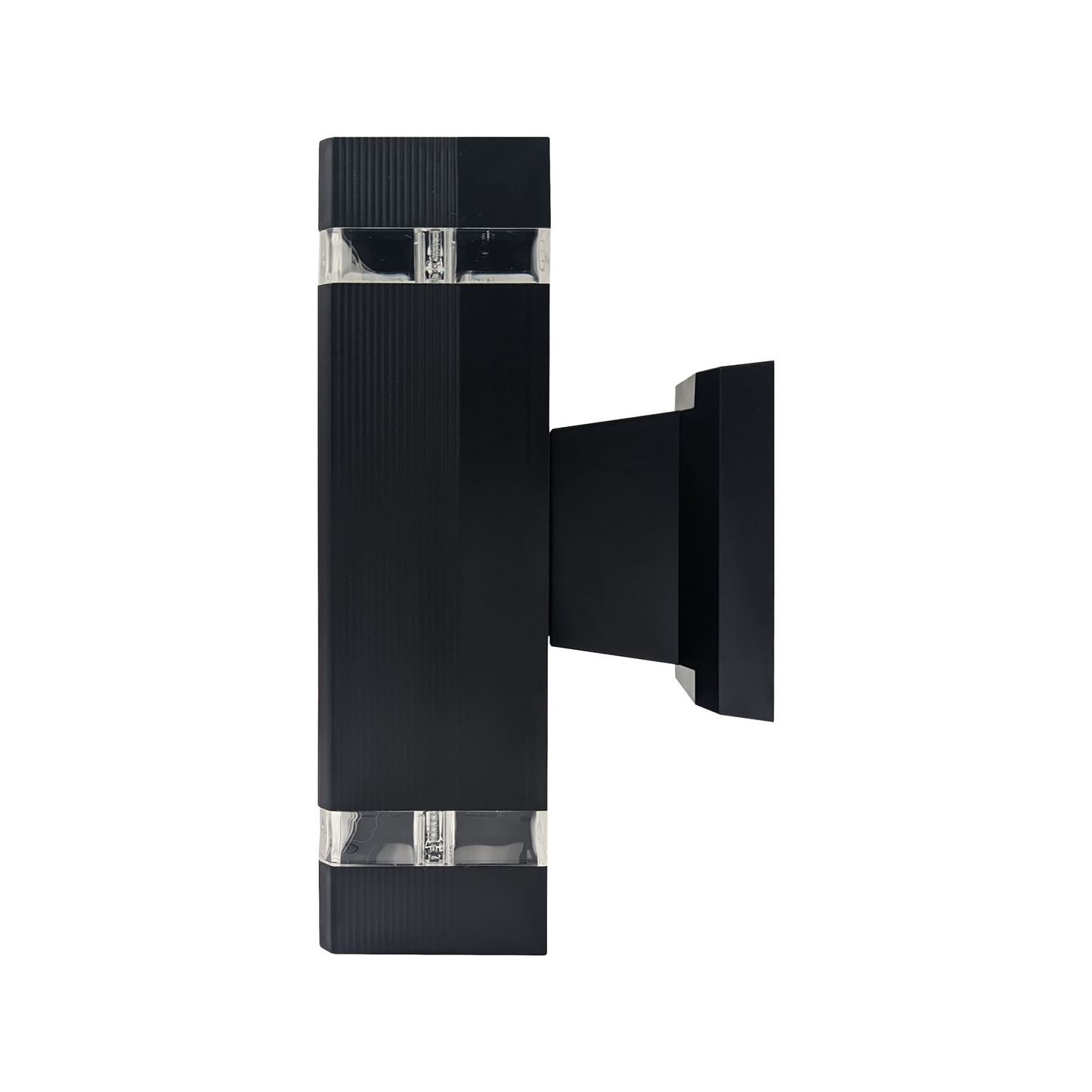 BRACKET MURO RECTANGULAR POLICARBONATO NEGRO EXTERIOR IP44 2 X GU10 WINLED WDE-014