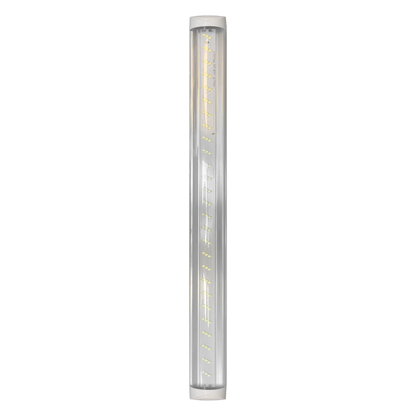 REGLETA 1.20MTS TRANSPARENTE 36W TRIPLE TIRA DE LED 127V T8 LUMICRAFT TBAL36W