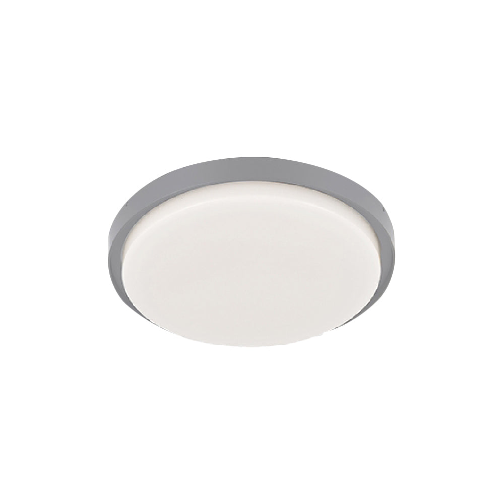 PLAFONES LED REDONDO PARA INTERIORES/EXTERIORES DE SOBREPONER EN TECHO NENQUE III GRIS 35W 127V 2200LM 30K  35PTLLED1133RV30G