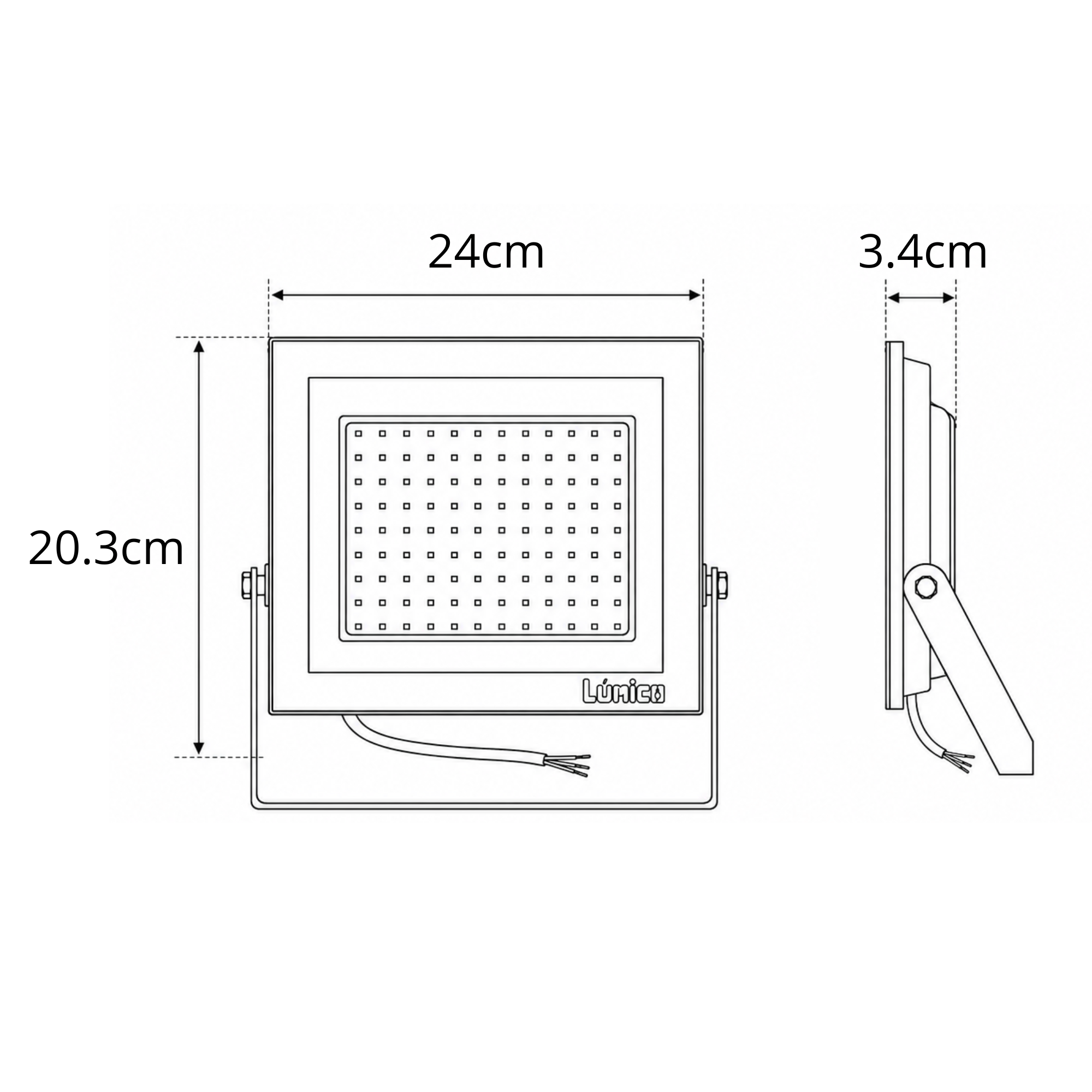 REFLECTOR LED 100W 65K LUZ FRÍA LUMICO FL21008F