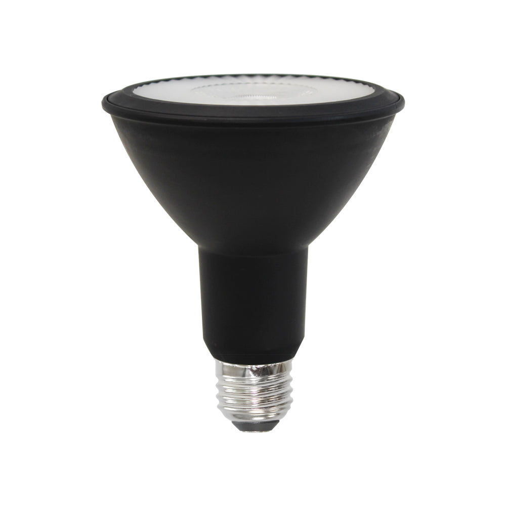 FOCO PAR30 10W 30K LUZ CÁLIDA NEGRO PHILCO 57051 CARCAZA NEGRA E26 E27