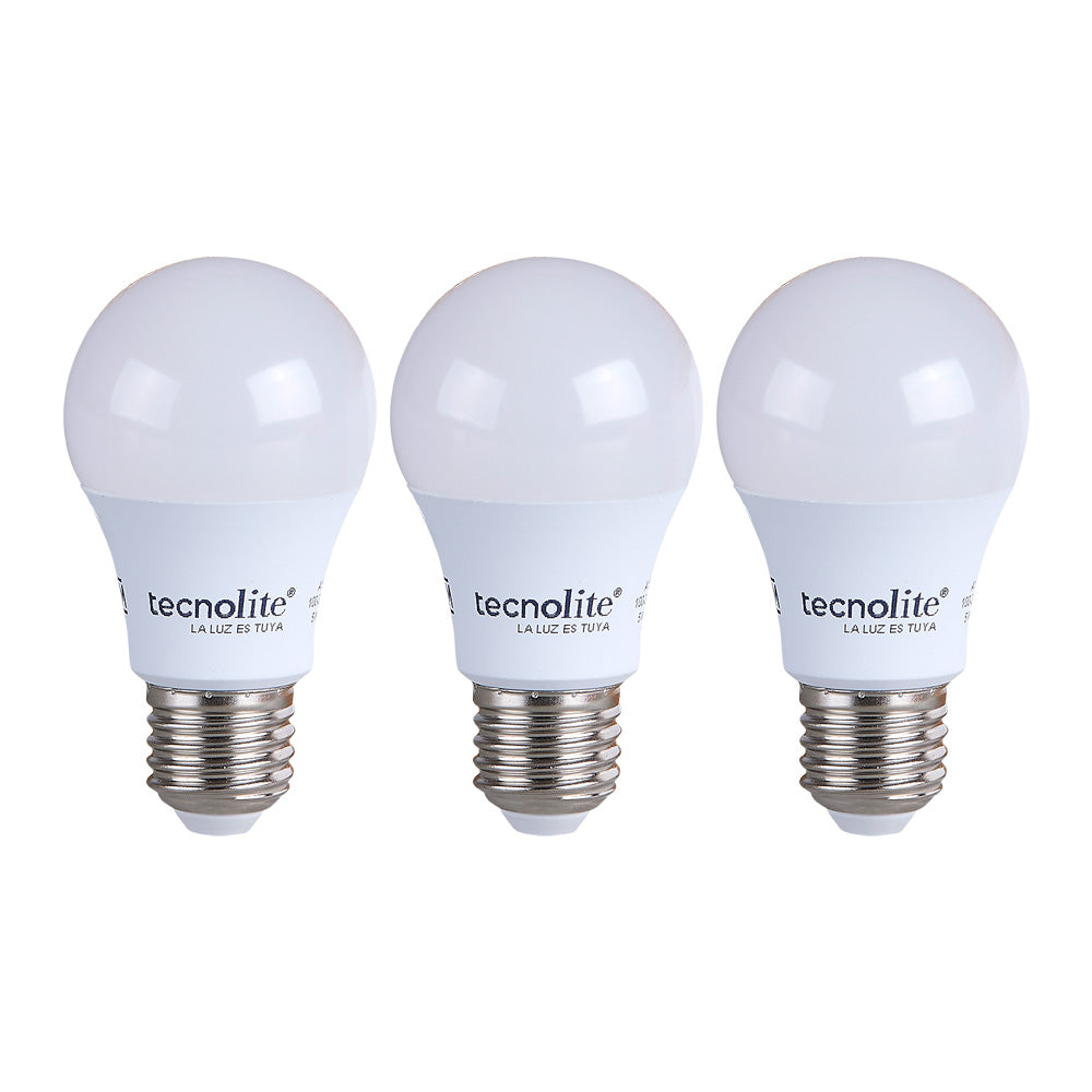 LAMPARA LED A19 5W  127V 6500K LUZ FRIA  E27 450LM3PK 5A19LED65V200-3