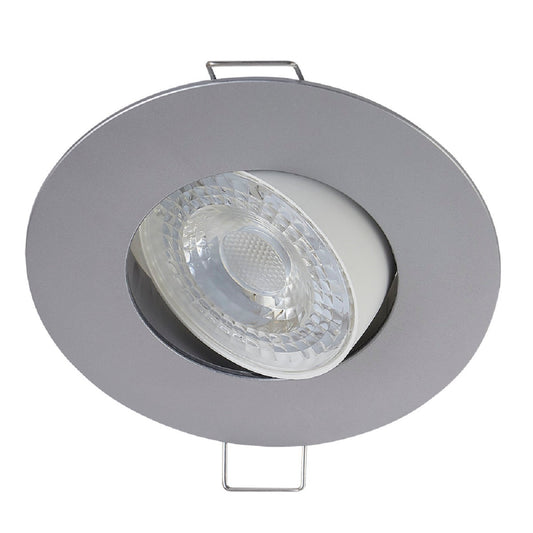 EMPOTRADO LED PARA INTERIORES DE TECHO NAOS II SATINADO GRIS 5.5W 100-240V 450LM 30K 5YDLED154MV30S