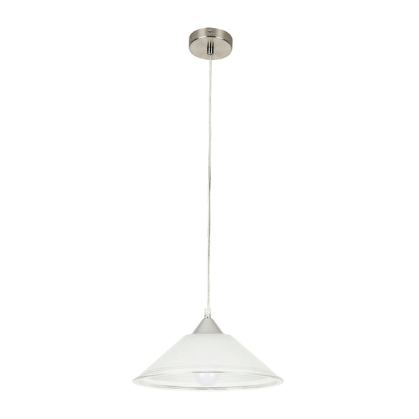 CANDIL BAMIRA CRISTAL OPALINO SUSPENDIDO 8.5W 100-240V E27 60CTL0006MVOP