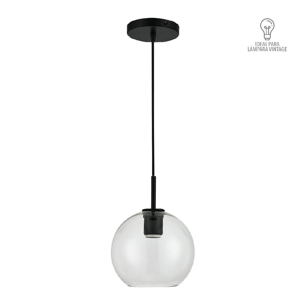 LUMINARIA CANDIL PARA INTERIORES SUSPENDIDO NEGRO CORDELIA I 8.5W 100-240V IP20 60CTL8321MVNCT