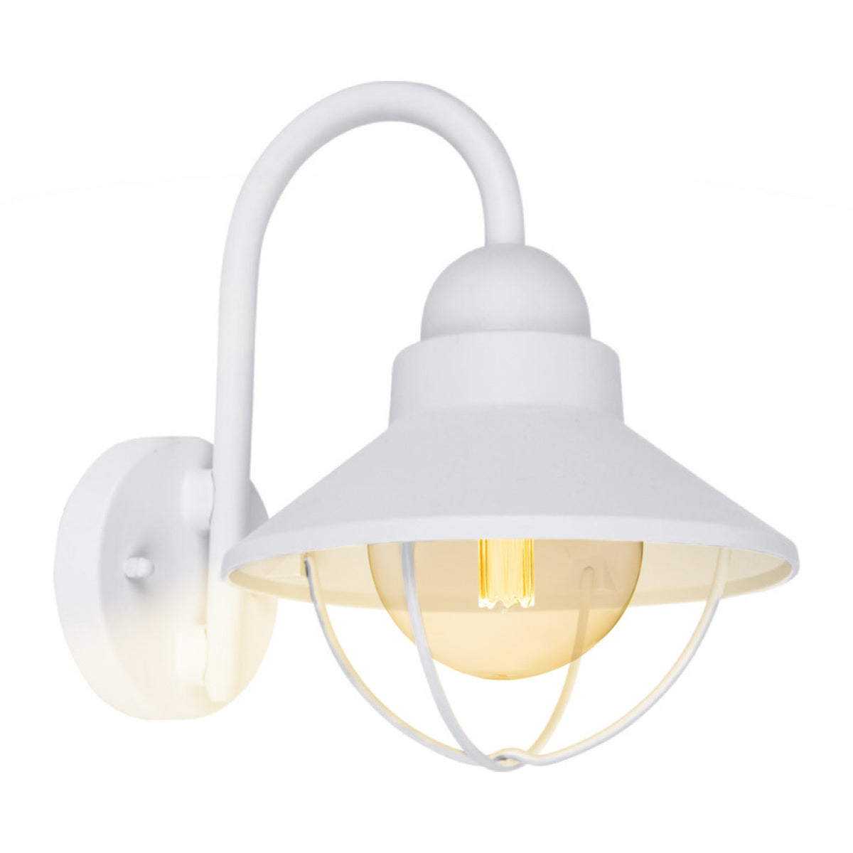 ARBOTANTE PARA EXTERIOR DECORATIVO DE MURO BLANCO AURIGA 8.5W 100-240V E27 60FTL8204MVB