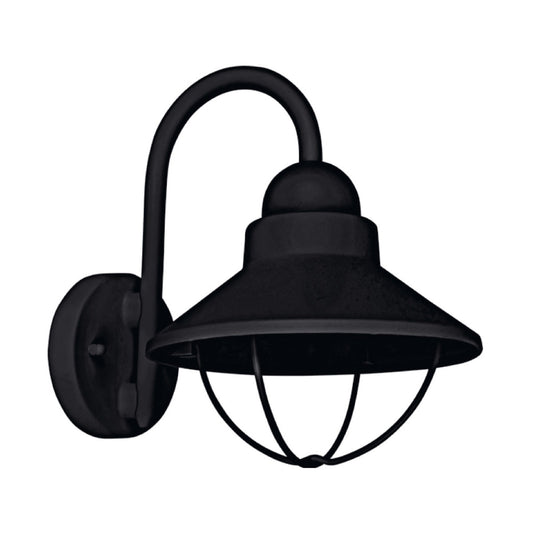 ARBOTANTE PARA EXTERIOR DECORATIVO DE MURO NEGRO AURIGA 8.5W 100-240V E27 60FTL8204MVN