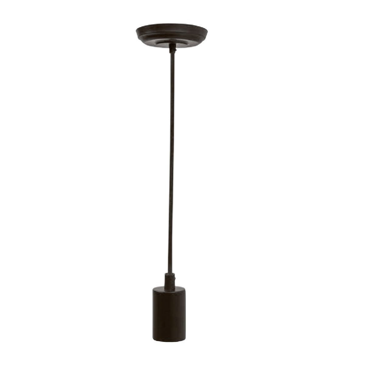 SOCKET NEGRO MATE CON CÁNOPE 8.5W 100-240V 1.5M E27 60SOCK044MVE27N