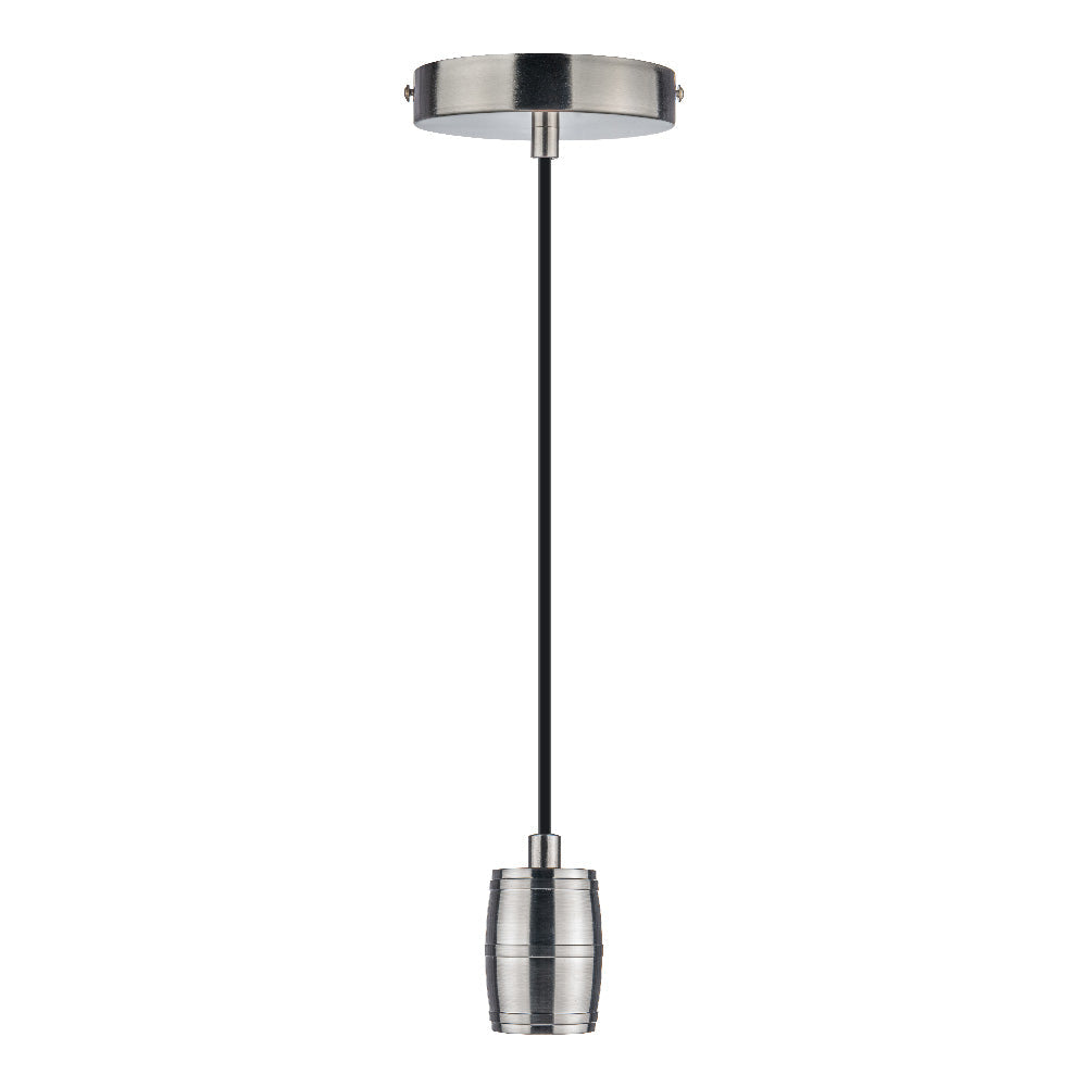 CANDIL SOCKET SUSPENDIDO PARA INTERIORES SATÍN GRIS 8.5W 100-240V E27 60SOCK113MVE27S