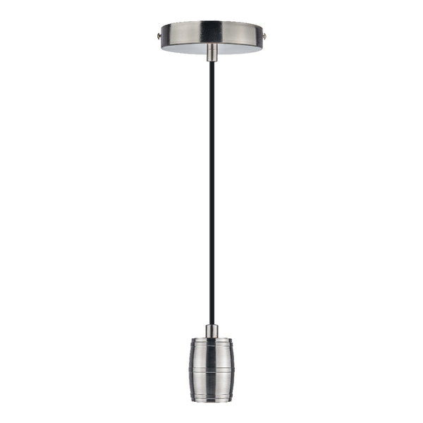 CANDIL SOCKET SUSPENDIDO PARA INTERIORES SATÍN GRIS 8.5W 100-240V E27 60SOCK113MVE27S