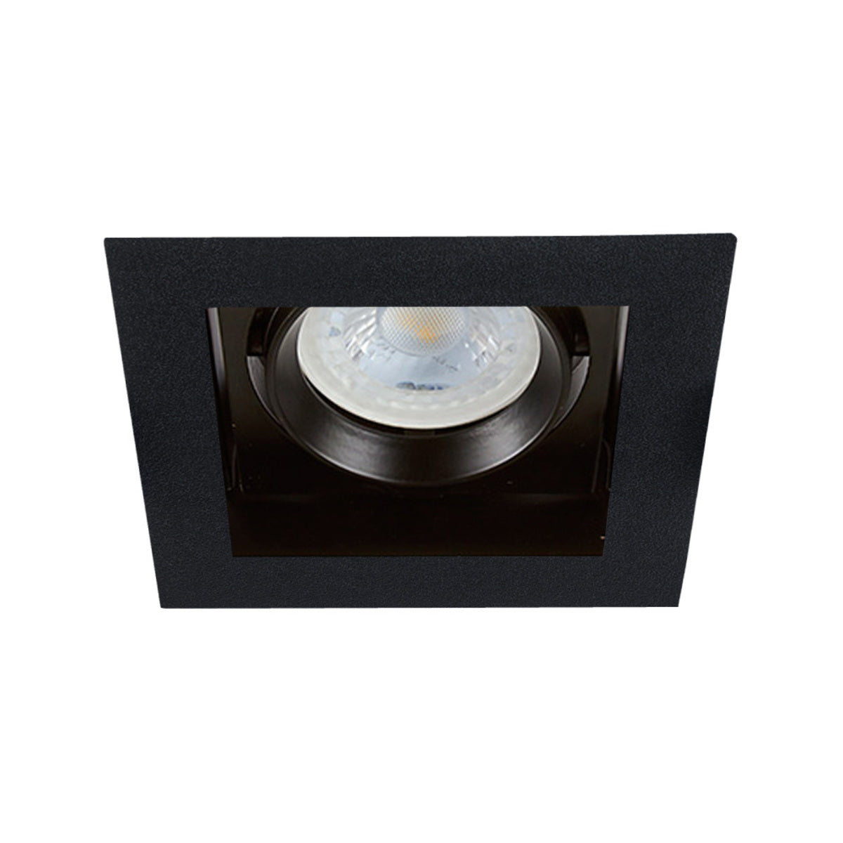 LUMINARIO LED EMPOTRADO PARA INTERIORES DE TECHO NEGRO ATLAS I 7W 100-240V GX5.3/GU10 60YD4001MVN