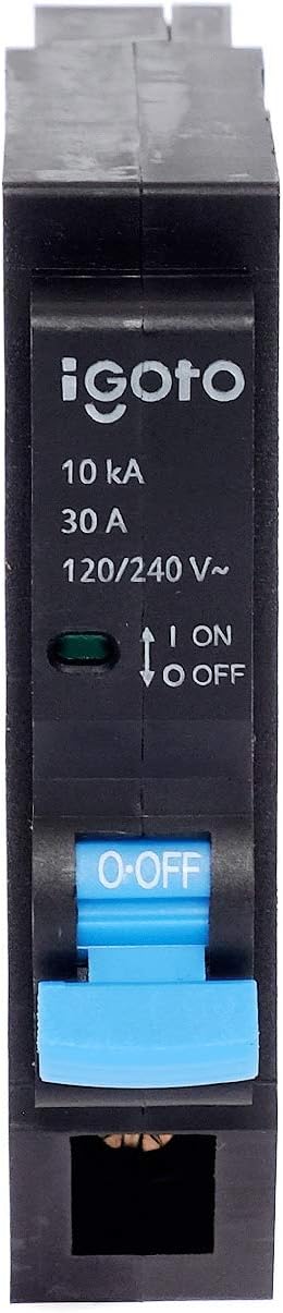 INTERRUPTOR TERMOMAGNETICO 1X30A PASTILLA TERMICA IGOTO 30AMPS IN1003
