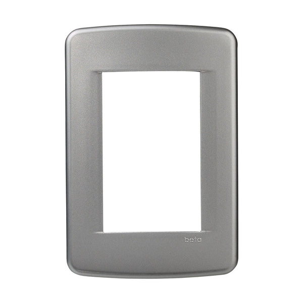 PLACA METALIZADA SYLVER 3 VENTANAS BETA